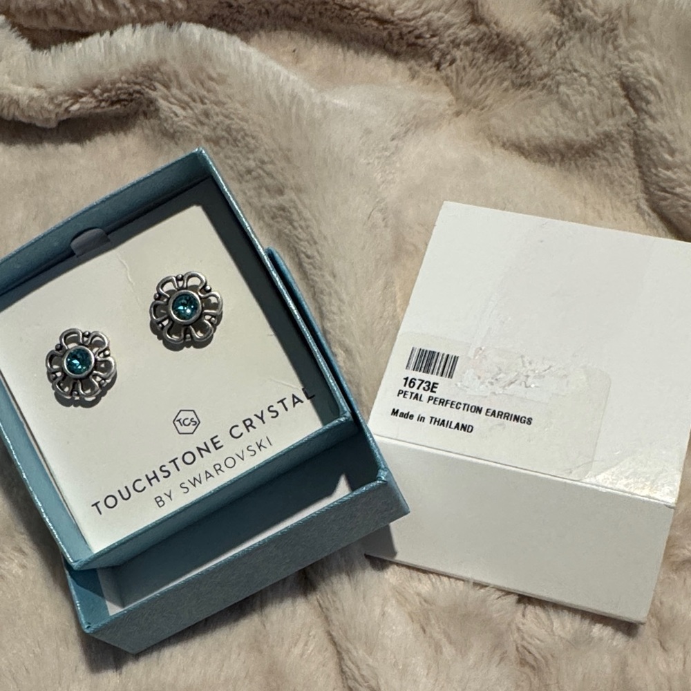 Touchstone Crystal by Swarovski- Petal Perfection Earrings